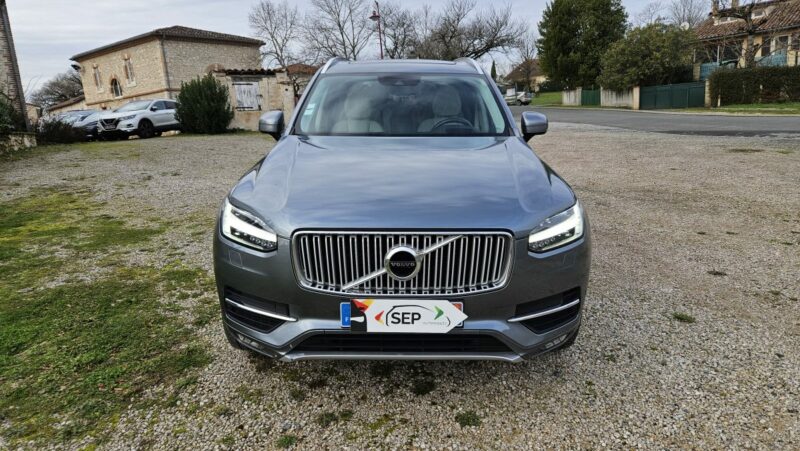 VOLVO XC90 II D5 2.0 235CH AWD 7 PLACES INSCRIPTION LUXE CUIR CAMERA TETE HAUTE 2018